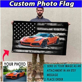 Sport Car Personalized Flag, Guys Best Gifts, Drifting Car, Modern Vintage Classic Hot Rods, Flag | Americanflag02