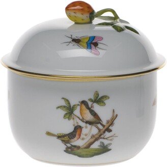 Rothschild Bird Covered Sugar Dish with Strawberry