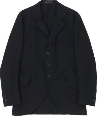 Single-Breasted Cotton Blazer