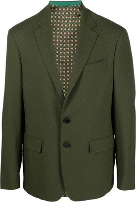 Single-Breasted Tailored Blazer-BN