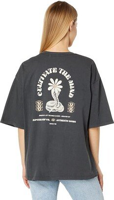 Third Eye Heritage Tee (Washed Black) Women's Clothing