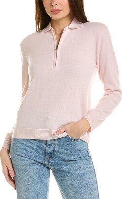 1/4-Zip Wool & Cashmere-Blend Sweater