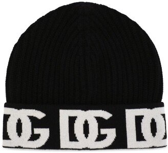 logo jacquard beanie