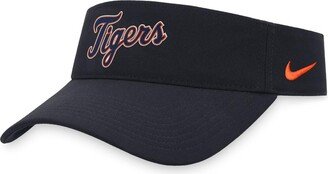 Men's Navy Detroit Tigers Wordmark Performance Adjustable Visor