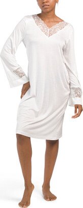 Juna Modal Long Sleeve Night Gown for Women