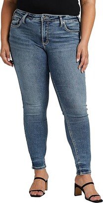 Plus Size Suki Mid-Rise Skinny Jeans W93136ECF380 (Medium Indigo Wash) Women's Jeans