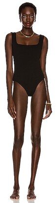 Crepe Brigitte Swimsuit in Black