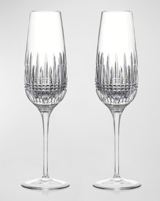 Waterford Crystal Lismore Diamond Essence Flutes, Set of 2