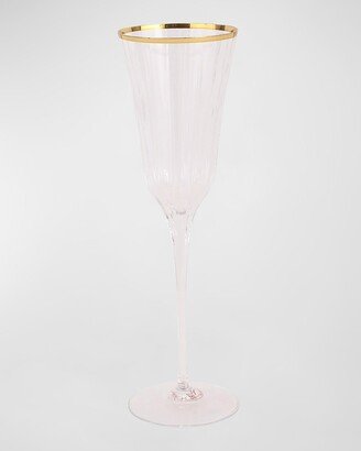 Natalia Gold Rim Champagne Flute