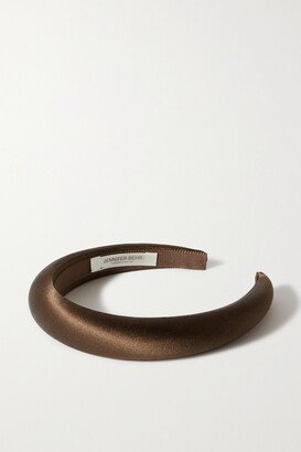 Net Sustain Tori Silk-satin Headband - Brown