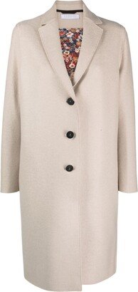 Wool Single-Breasted Coat-AF