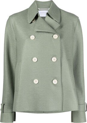 Cropped Wool Trench