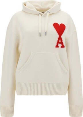 Paris de Coeur Logo Intarsia Knitted Hoodie