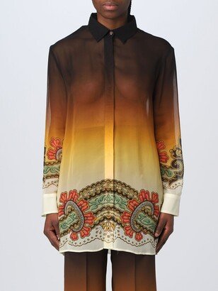 shirt in silk georgette