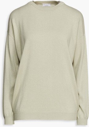 Bead-embellished cashmere sweater