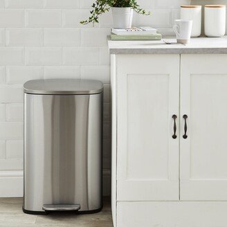 Dunelm Stainless Steel 50L Pedal Bin Stainless Steel