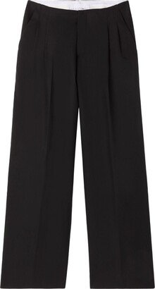 High-Waisted Wide-Leg Trousers-AF