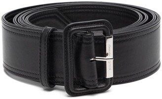 Pointed Leather Buckle Belt
