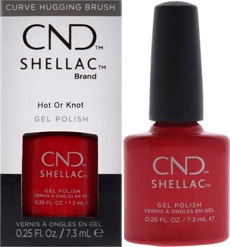 Shellac Nail Color - Hot Or Knot by for Women - 0.25 oz Nail Polish