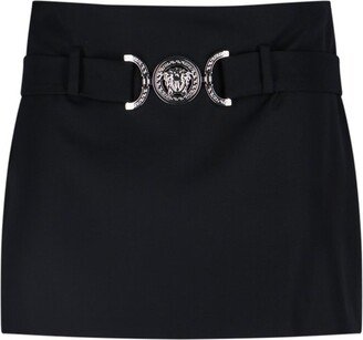 Medusa Plaque Mini Skirt