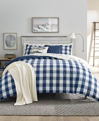 Lakehouse Plaid Reversible 3 Piece Duvet Cover Set, King