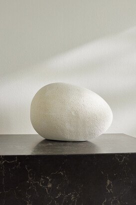 Fourth Street - Egg Limestone Ornament - Off-white