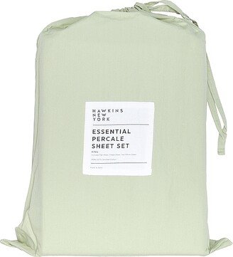 Essential Percale Bedding King Sheet Set-AA