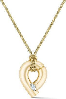 18kt yellow gold Oera diamond pendant necklace