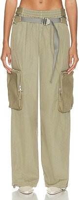 Belt Bag Blouson Pant in Sage