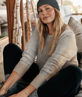 The Coziest Cashmere Blend Crew - Wolf & Toffee