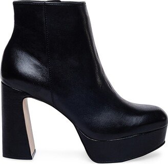 Vera Leather Platform Booties