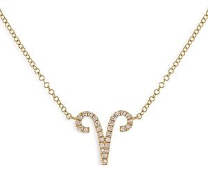 By Adina Eden Adinas Jewels Pave Aries Pendant Necklace, 16-18