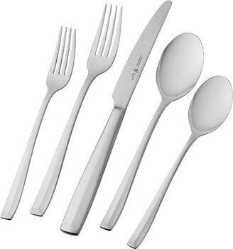 Lani Flatware Set, 65-Piece, Silver