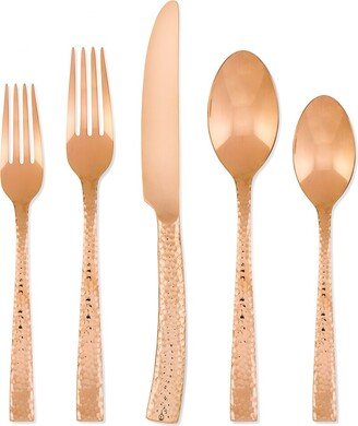 Paris Hammered Copper Titan 18/0 20Pc Set