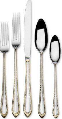 Regent Bead Gold 65 Piece Flatware Set