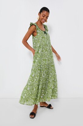 Tnuck Beach Sea Moss and Dandelion Sayulita Tier Caftan