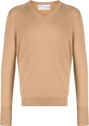 V-neck cashmere jumper-BO