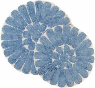 2pc Bursting Flower Bath Rug Set - Chesapeake Merchandising