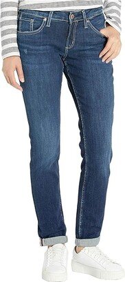 Boyfriend Mid-Rise Slim Leg Jeans in Indigo L27101SSX365 (Indigo) Women's Jeans