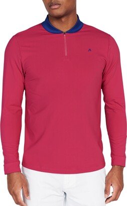 Redvanly Briar Contrast Collar Quarter Zip Pullover