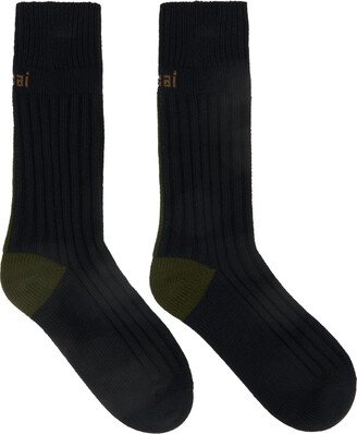 Black Back Line Socks