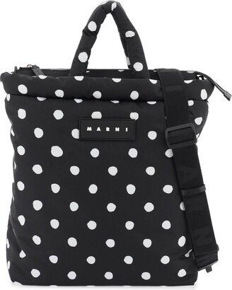 Polka-dot Print Tote Bag