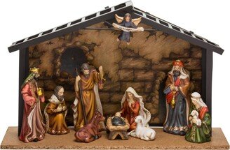 3.5-5-Inch Porcelain 10-Piece Nativity Set