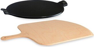 2-Piece Pizza Stone & Peel Set