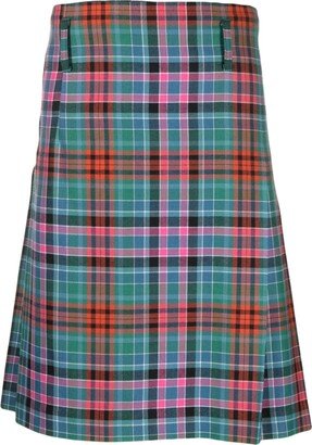 Tartan-Check Wool Kilt