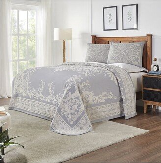 Adalie Vintage Medallion Lightweight Woven Jacquard Oversized Cotton Blend Bedspread Set-AB