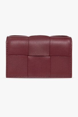 Leather Card Case - Burgundy-AB