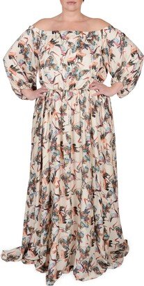 MAYES NYC Eddy Off the Shoulder Long Sleeve Maxi Dress