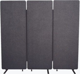 RECLAIM Acoustic Room Dividers - 3 Pack in Slate Gra