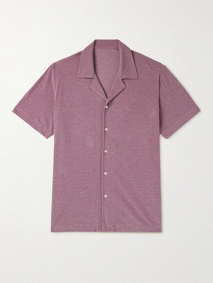 Stòffa Camp-Collar Cotton-Piqué Shirt